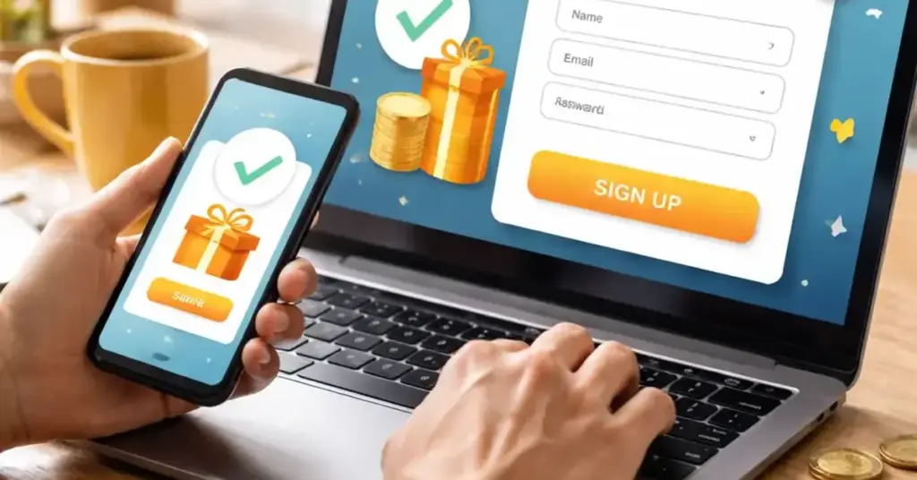 72PH register, fast login, instant bonus claim